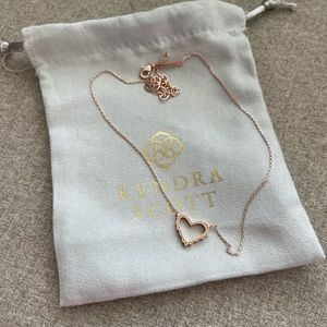 Kendra Scott Rose Gold heart necklace